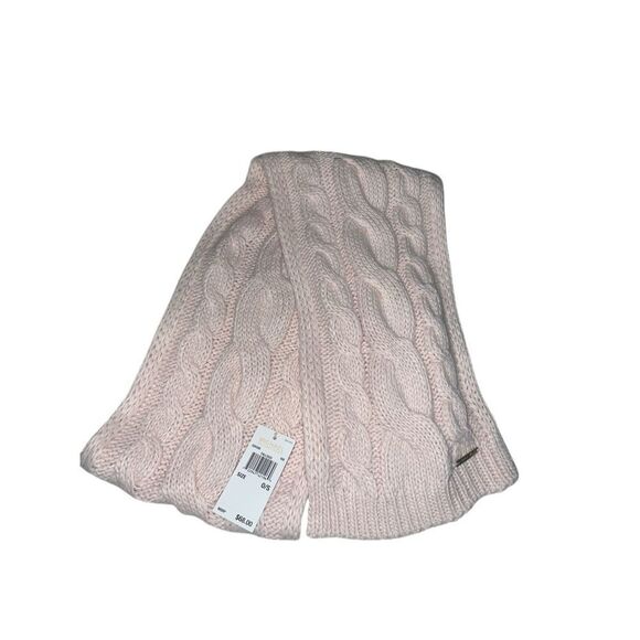 ✨Michael Kors Access Cable Knit Blush Pink One Size Scarf✨ - Picture 3 of 5